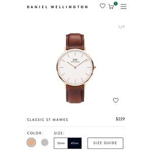 Daniel Wellington 40mm watch